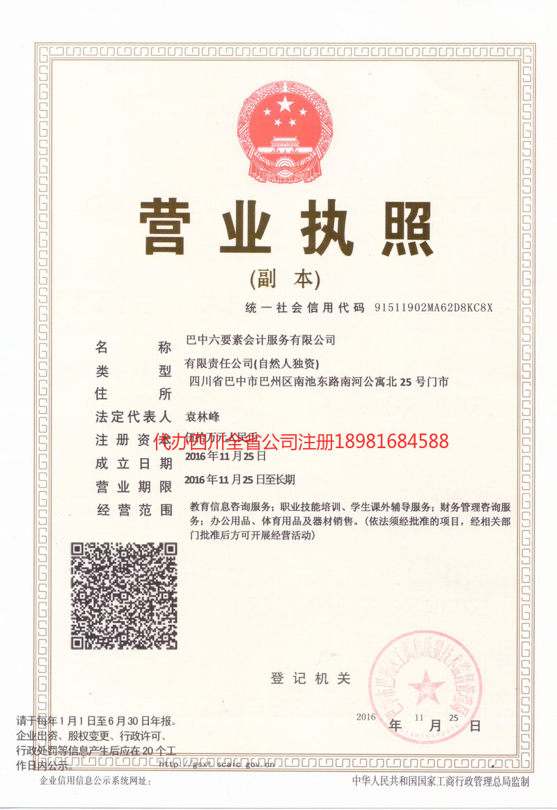 驻马店驻马店六要素会计服务有限公司